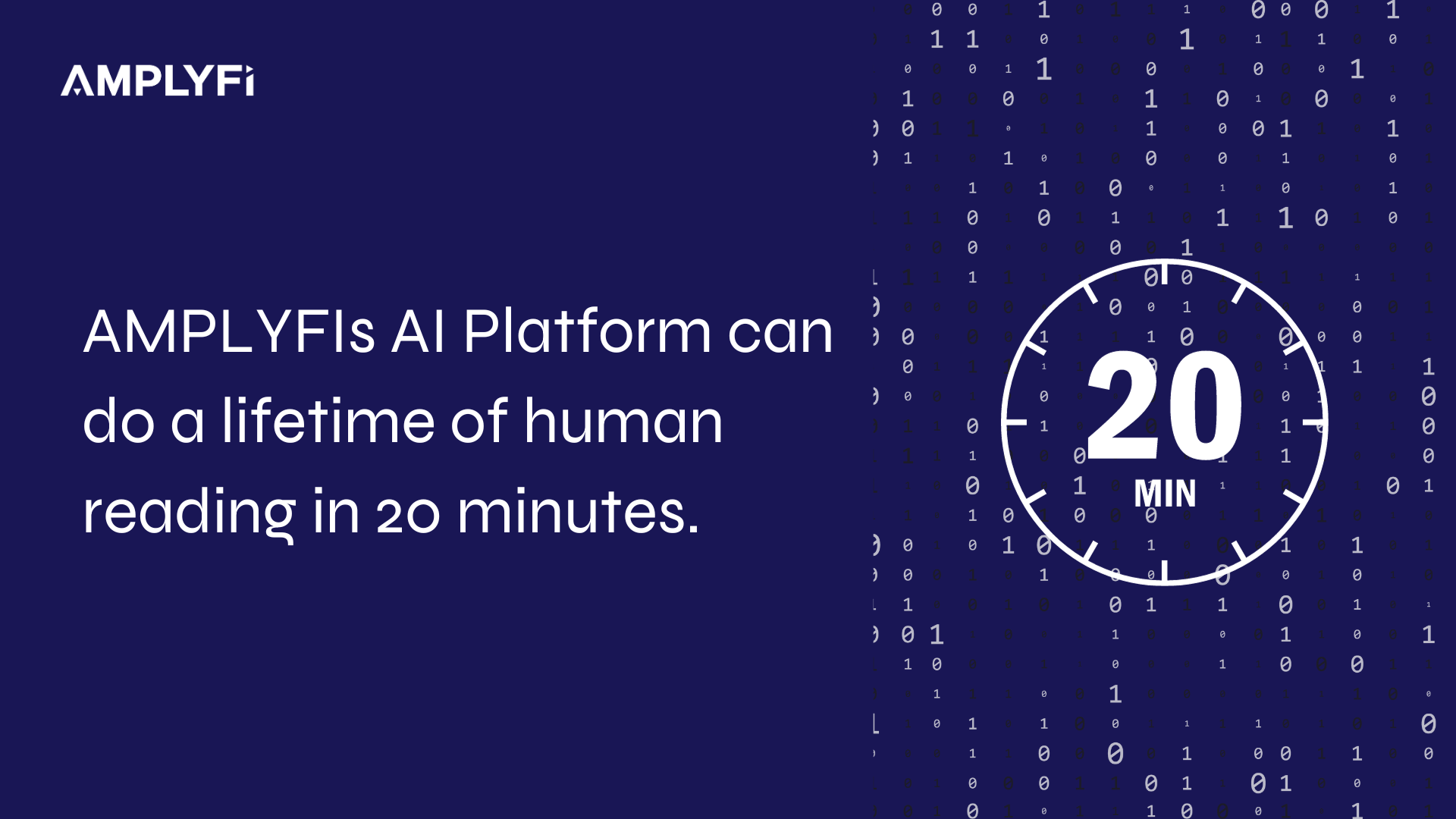 AMPLYFIs AI Platform can do a lifetime of human reading in 20 minutes.